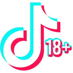 TikTok 18+ logo icon